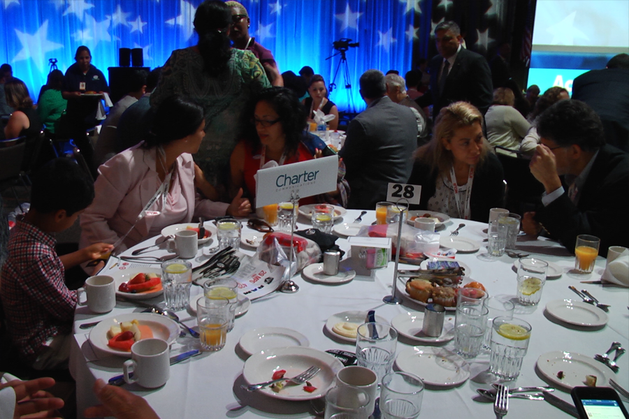 Here's a look at a Charter table at the NCLR convention.