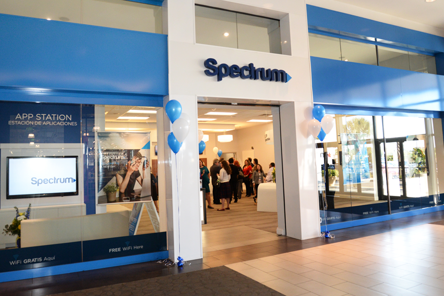 Customers visit Spectrum Store