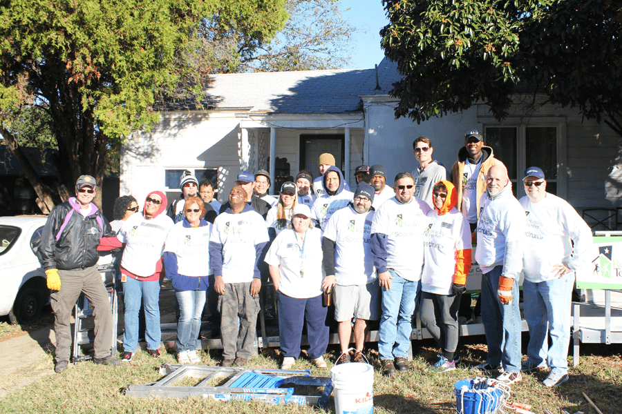 Spectrum and Rebuilding Together volunteers teamed up to help make Jerry's home safe and healthy again. 