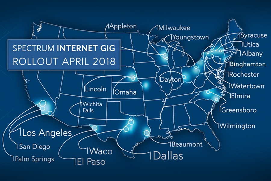 Gig rollout April Map