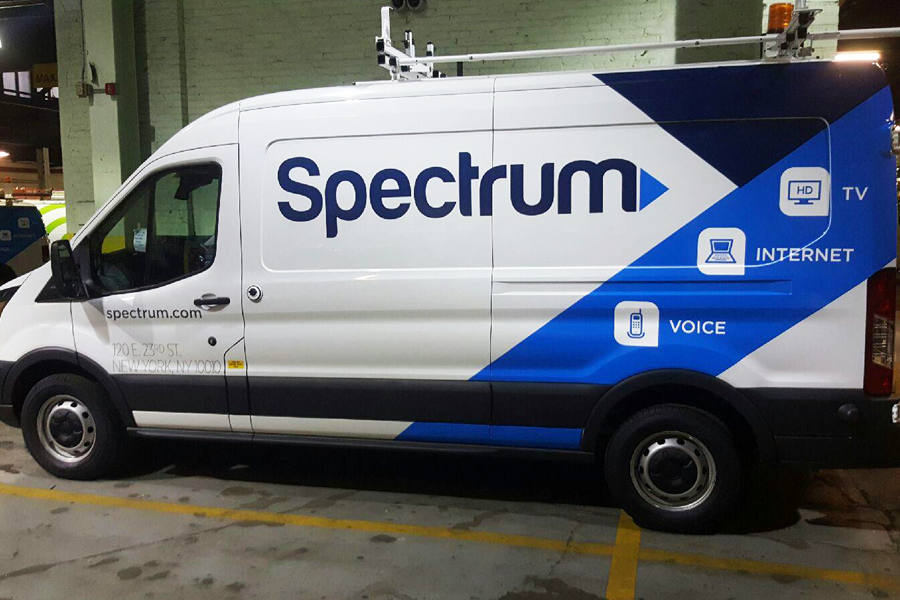 Across the country, thousands of trucks are being rebranded with the Spectrum logo.