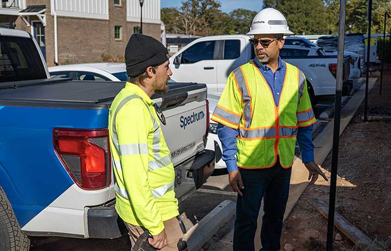 Two spectrum technicians 