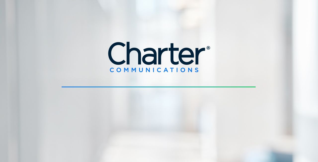 Charter logo on generic blurred background