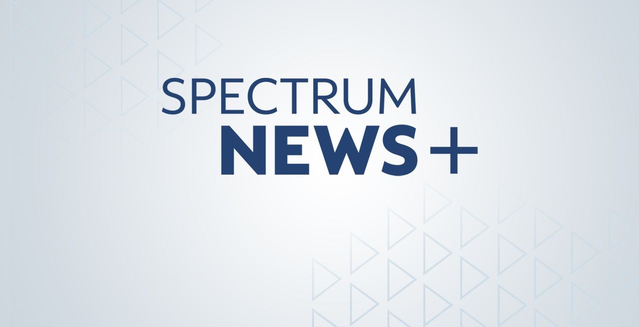 Spectrum News Plus logo against a generic background 