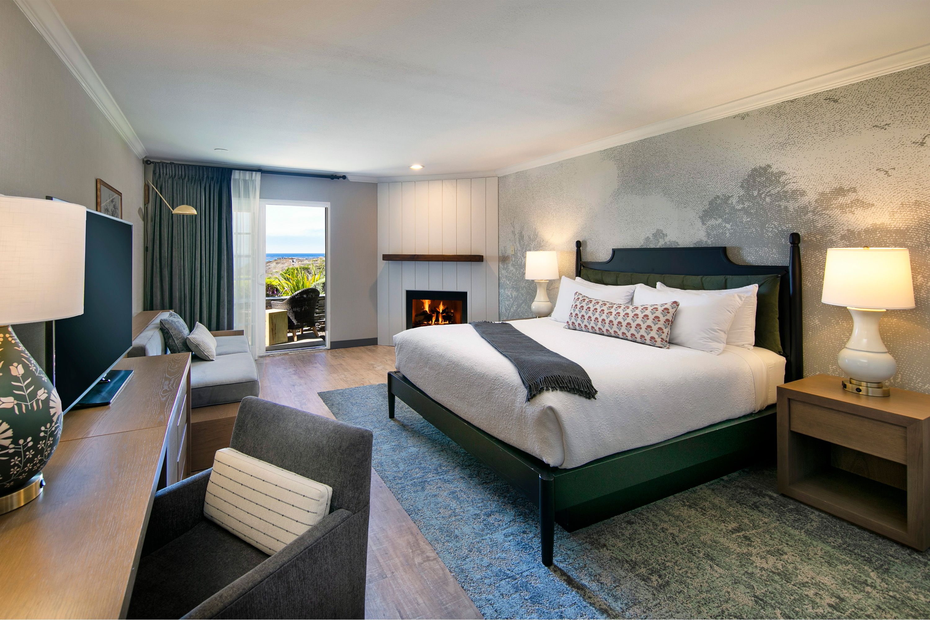 A hotel room