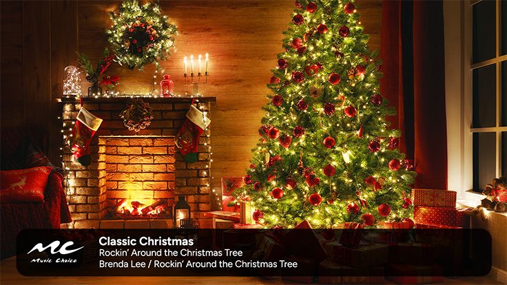 Christmas tree scene