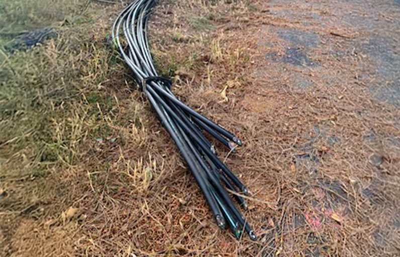 Image of a fiber cut