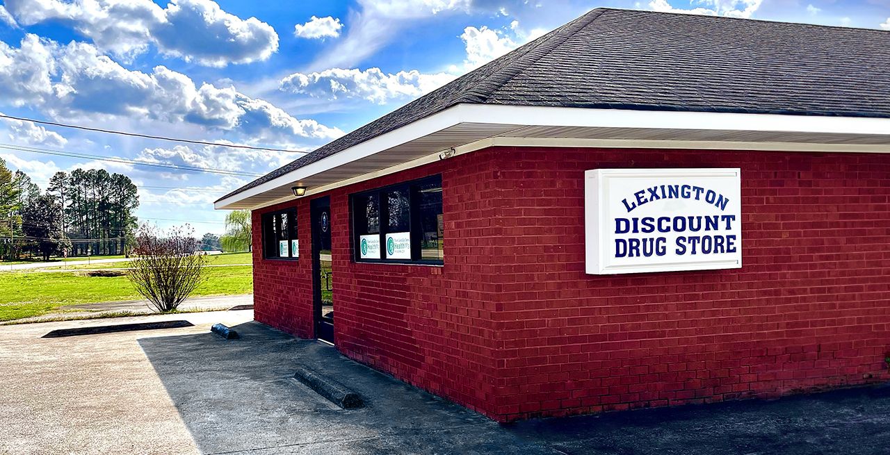 Exterior of Lexington Discount drugs location in Kentucky (no people)