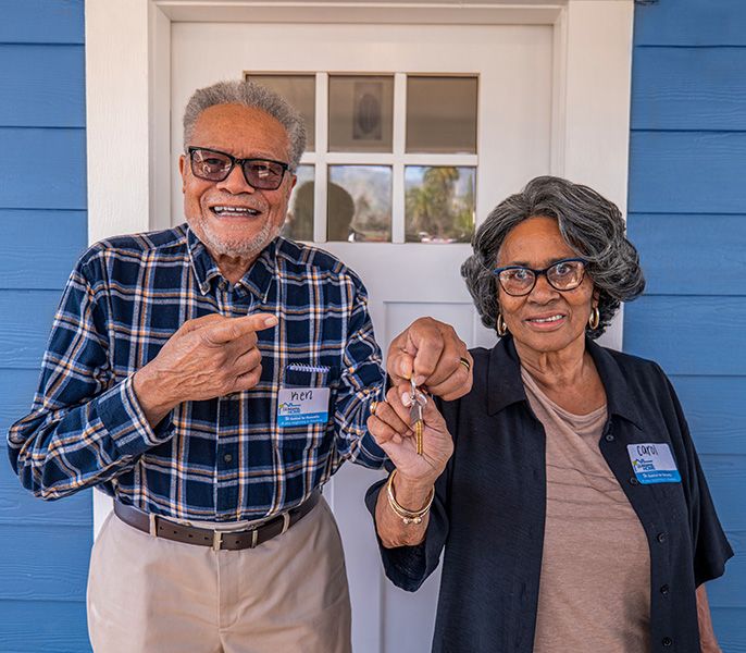 The Wood family moves into their new home