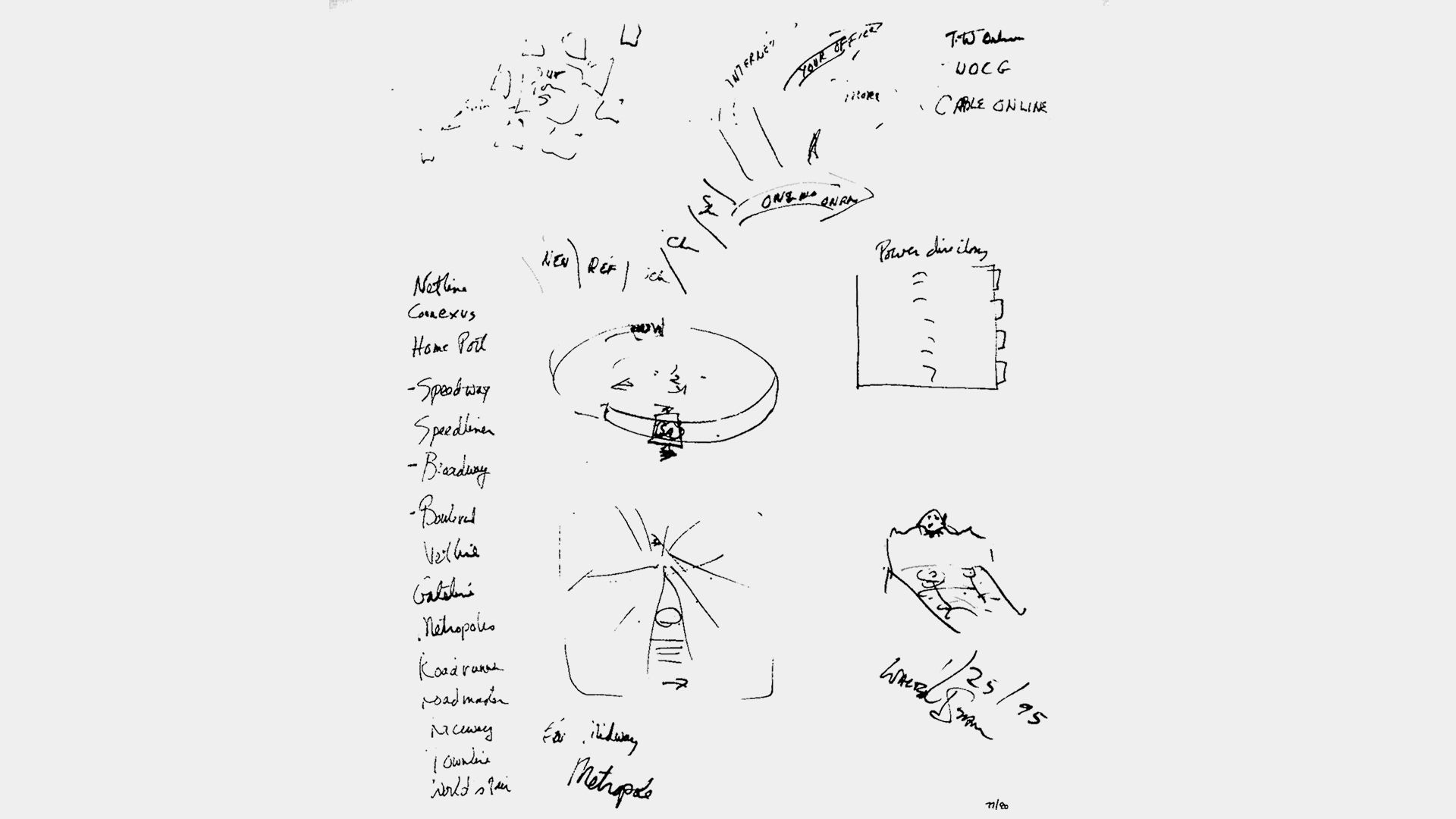A technical sketch of broadband on a napkin