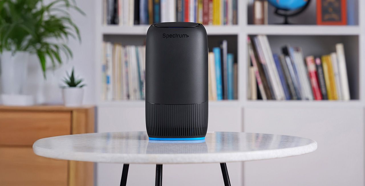 Advanced WiFi 7 Router in living room