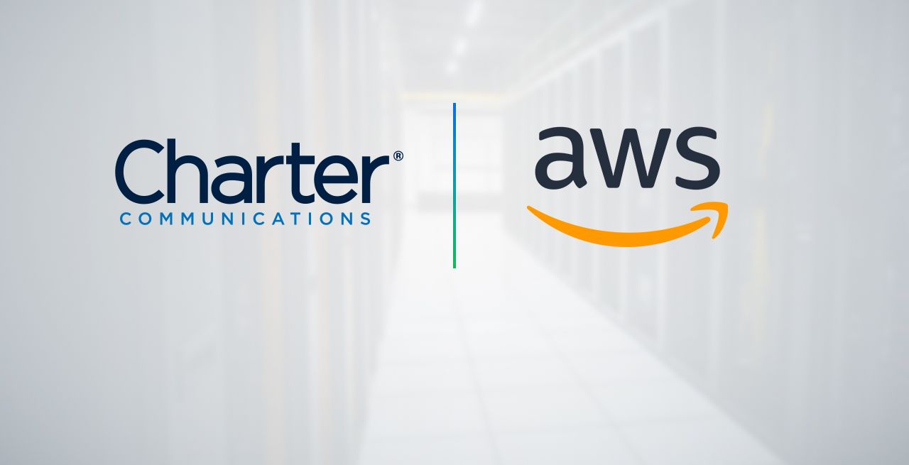 Charter and AWS logos on a generic background