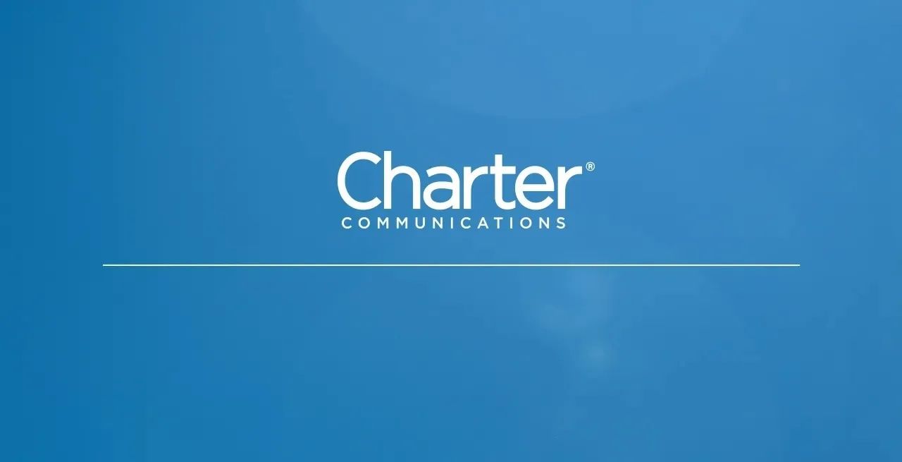 Charter logo on blue background