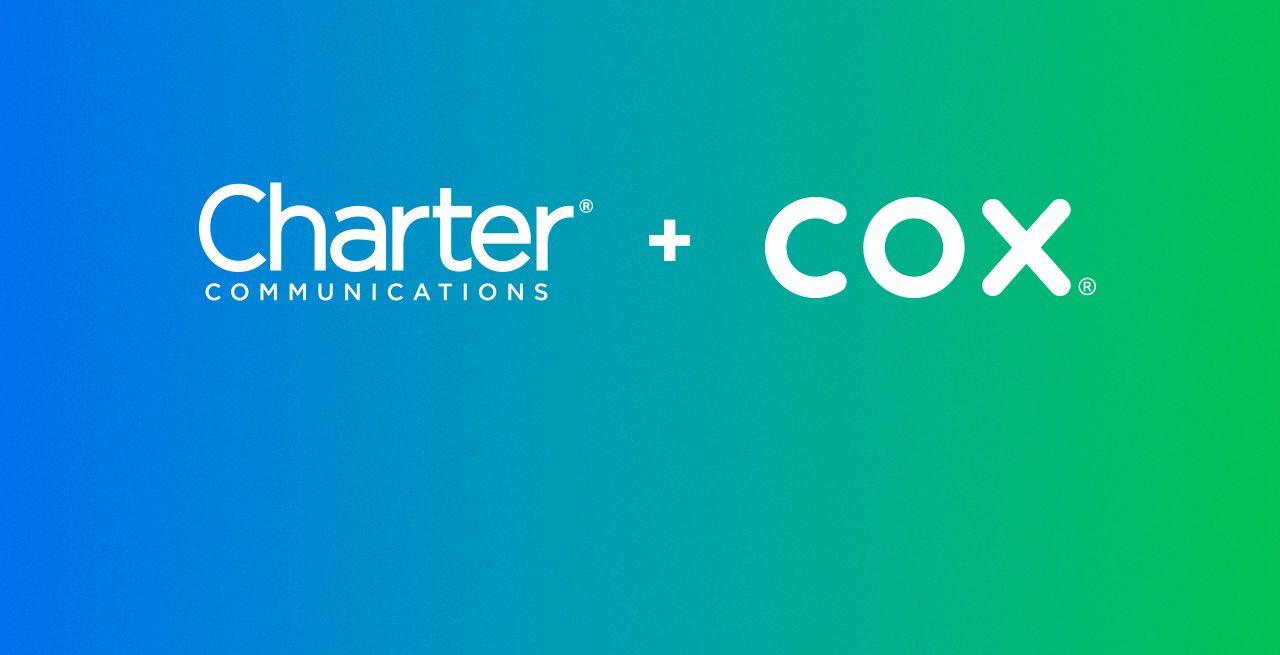 Charter and Cox logos